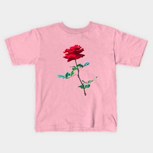 Rose Stem Kids T-Shirt